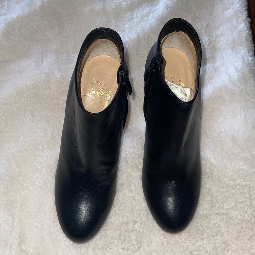 Christian LouboutinBlack leather boots